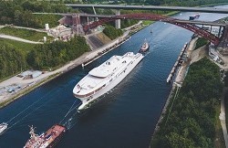 114m Project Cosmos spotted in transit from Lürssen