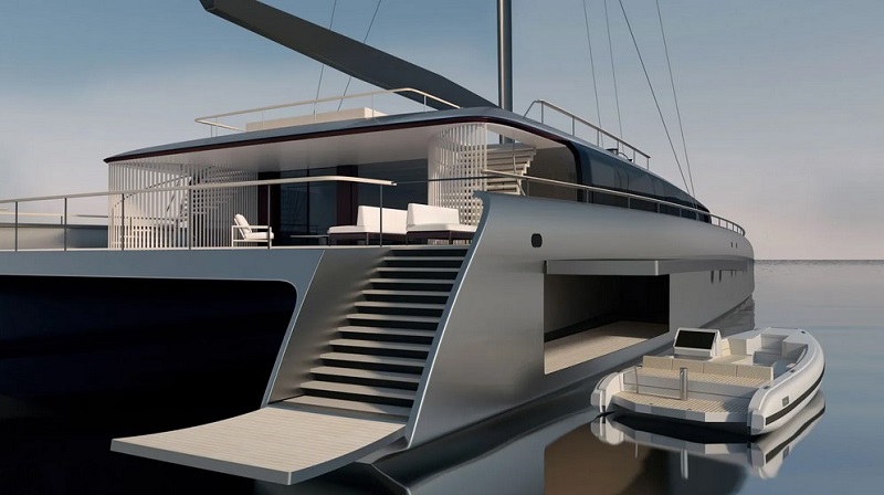 Perini Navi launches world's largest aluminium sailing catamaran