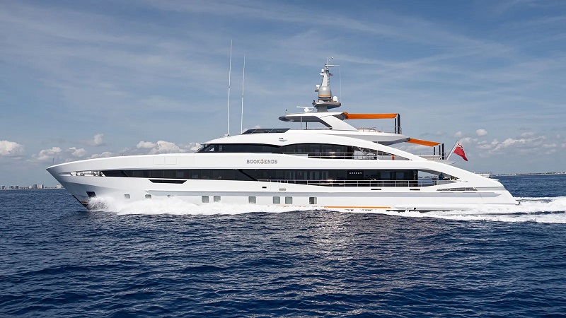 50m Heesen motor yacht Book Ends joins market