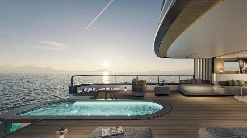 This New 279-Foot Gigayacht Concept Comes With Its Own Revolving Lounge