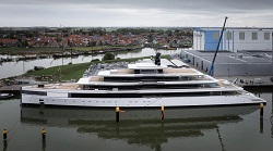 Highly secretive 103m Feadship project 1011 hits the water