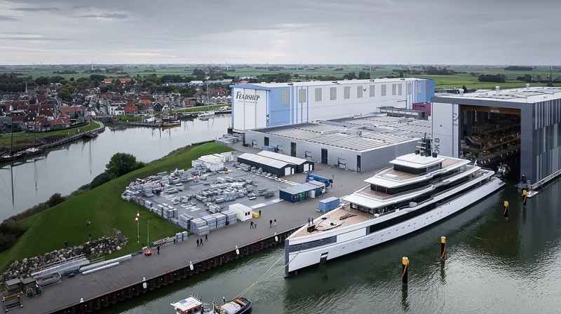 Highly secretive 103m Feadship project 1011 hits the water