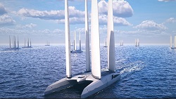 This New 190-Foot Sailing Catamaran Concept Can Make and Stores Hydrogen Fuel