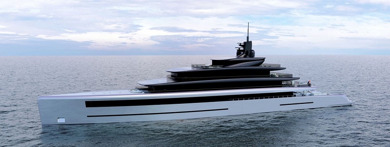 Daroca Design and Bolidt unveil 93m superyacht concept Waves