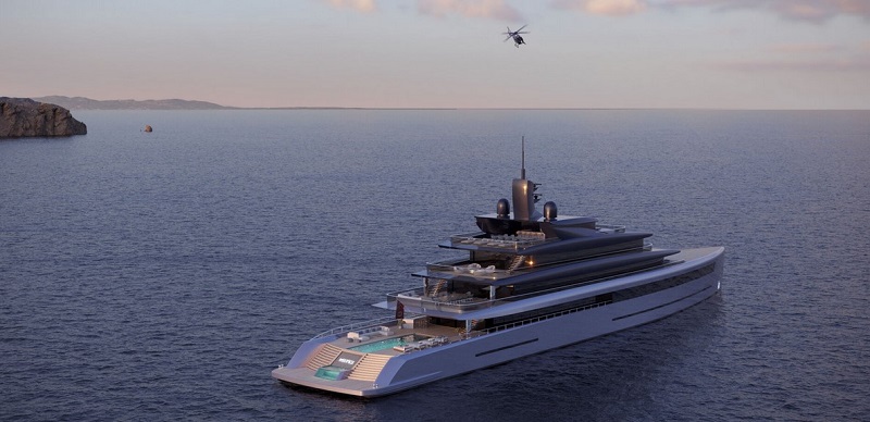 Daroca Design and Bolidt unveil 93m superyacht concept Waves