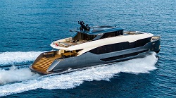 This Speedy 115-Foot Superyacht Comes With a Convertible Sky Lounge