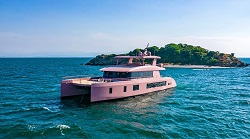 This New 80-Foot Pink Catamaran Might Give Barbie’s ‘Vette a Run for Its Money