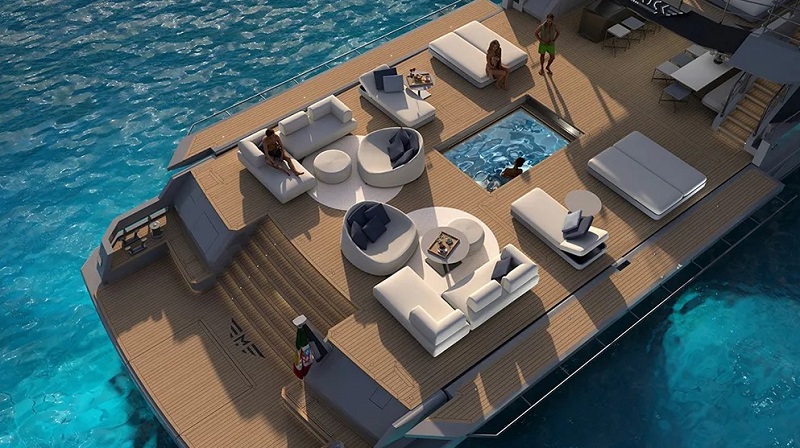 This Nifty 146-Foot Explorer Yacht Has a Pool That Doubles as a Storage Deck