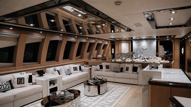 This 136-Foot Superyacht Is Painted Entirely in 24-Karat-Gold Dust