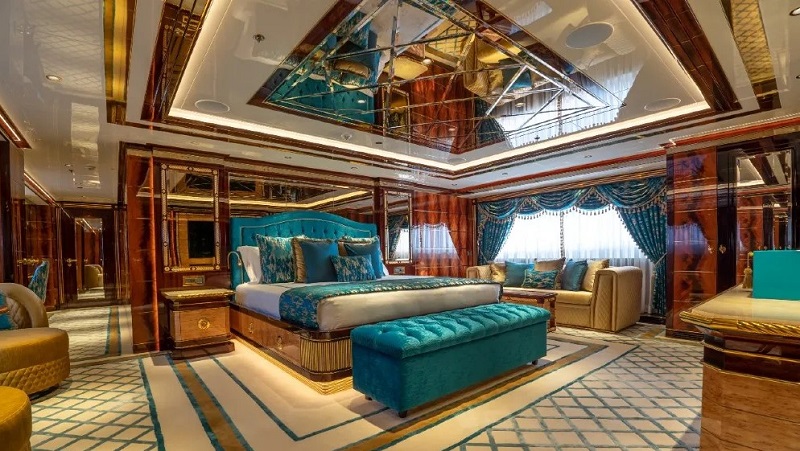 This Glammed-Up 174-Foot Superyacht Would Make Liberace Proud