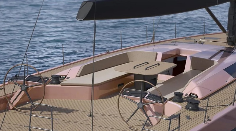 This Pastel-Pink 80-Foot Sailing Yacht Is Hopping on the Marine World’s Most Colorful Trend