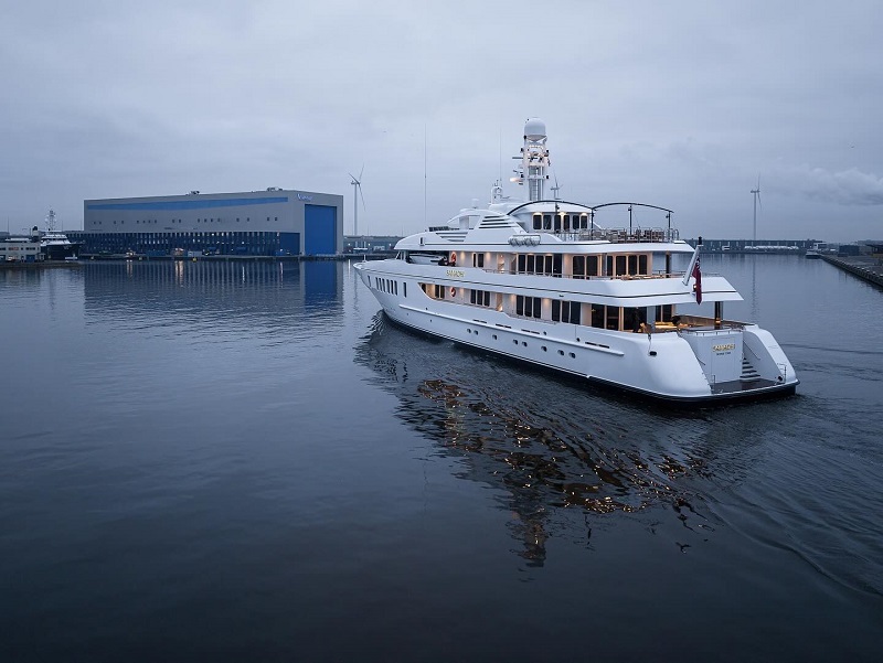 Samadhi Returns to Feadship Amsterdam Shipyard for an Refit