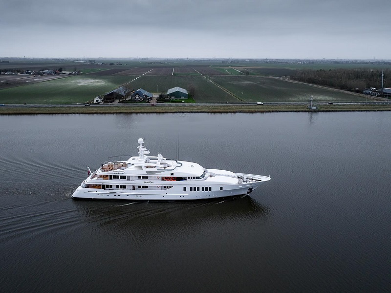 Samadhi Returns to Feadship Amsterdam Shipyard for an Refit