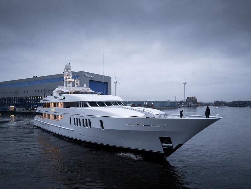 Samadhi Returns to Feadship Amsterdam Shipyard for an Refit