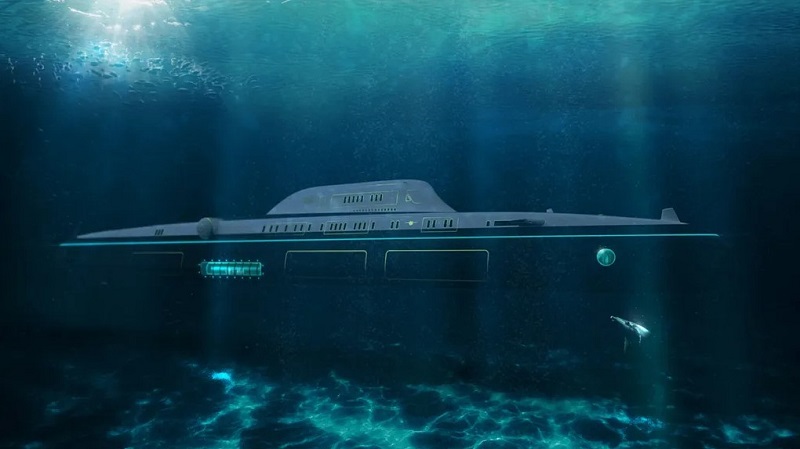 This Massive New Superyacht Doubles as a Submarine That Can Dive 820 Feet Underwater