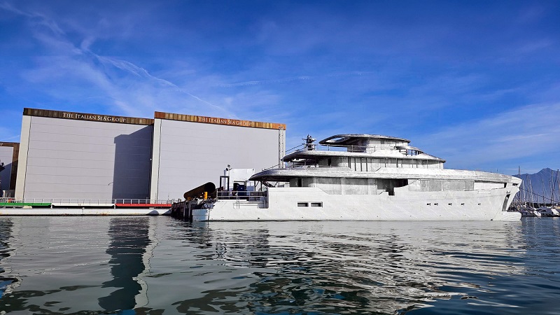 The Italian Sea Group Commences Outfitting for 50m Admiral Panorama