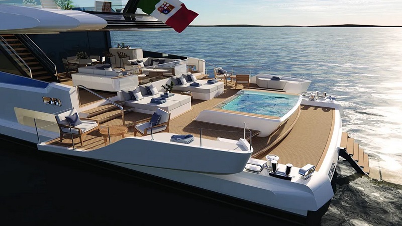 This New 170-Foot Superyacht Has an Open-Air Cinema and a Massive Pool