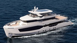 This New 128-Foot Explorer Yacht Has a Hydraulic Swim Platform for Easy Ocean Dips