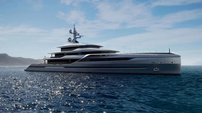 This Sleek 262-Foot Superyacht Has a Jacuzzi With Panoramic Views of the Ocean