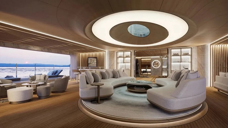 This Sleek 262-Foot Superyacht Has a Jacuzzi With Panoramic Views of the Ocean