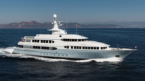 55m Feadship motor yacht Olympus now for sale under joint central agents