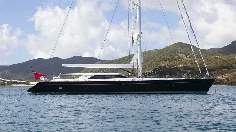 Change of price and central agency on 39m Perini Navi sloop State of Grace