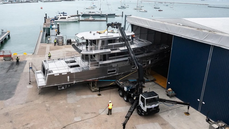 First Arksen 85 explorer yacht Project Ocean nears launch