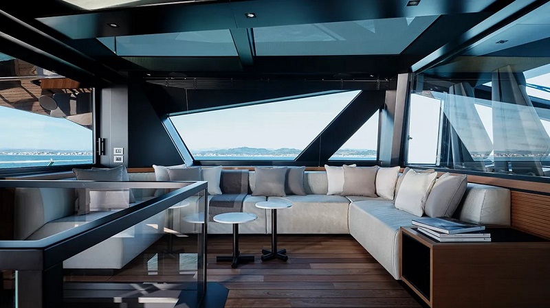 The Interior of This Sleek New 89-Foot Yacht Got the Loro Piana Treatment