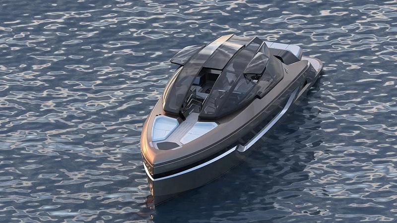 This Sleek New 55-Foot Carbon-Fiber Yacht Looks Like a Spaceship for the High Seas