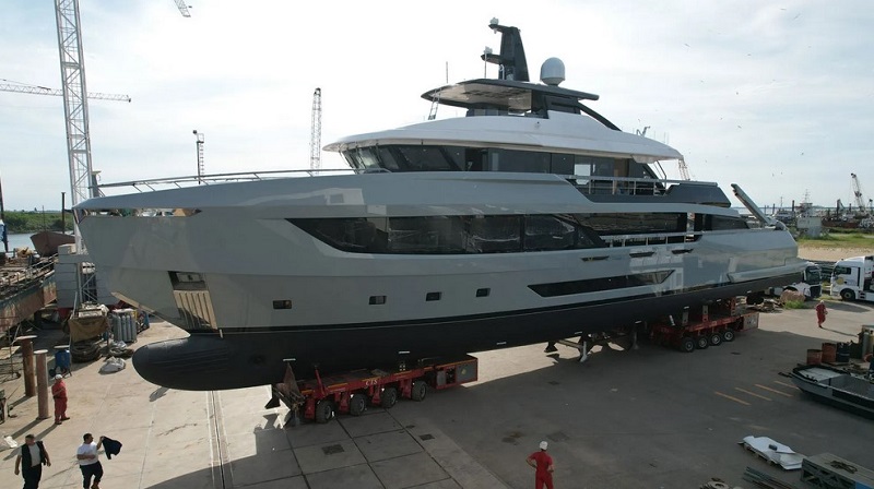 Ocean King's first 40m superyacht launched and awaiting sea trials