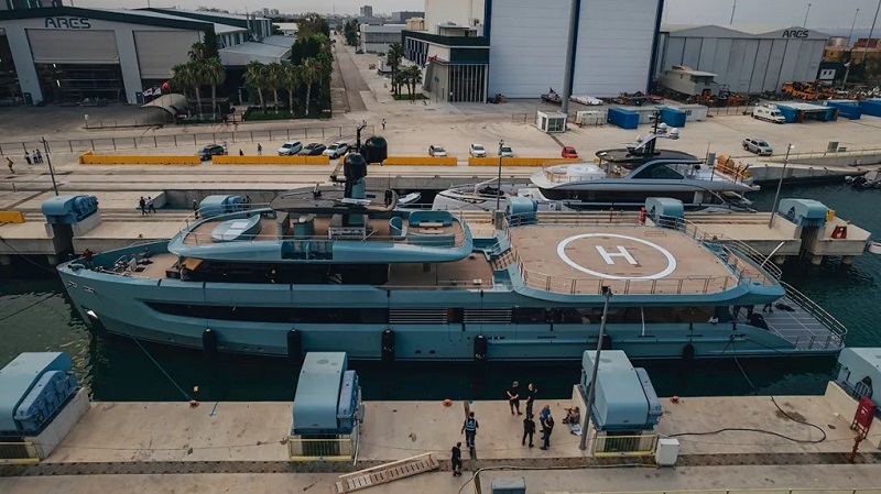 This New 174-Foot Custom Superyacht Doubles as Floating Garage for All Your Toys