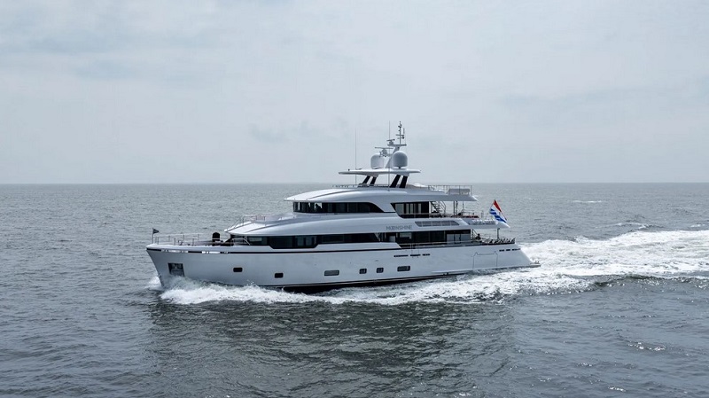 36m Moonen Martinique yacht Moonshine completes sea trials