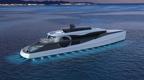 This New 220-Foot Superyacht Has a Striking Asymmetrical Pool