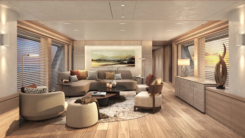 First interior look at 35m custom Van der Valk superyacht Project Samba