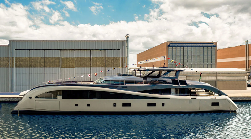 43m Hybrid-Electric Catamaran Seawolf X Delivered by Rossinavi