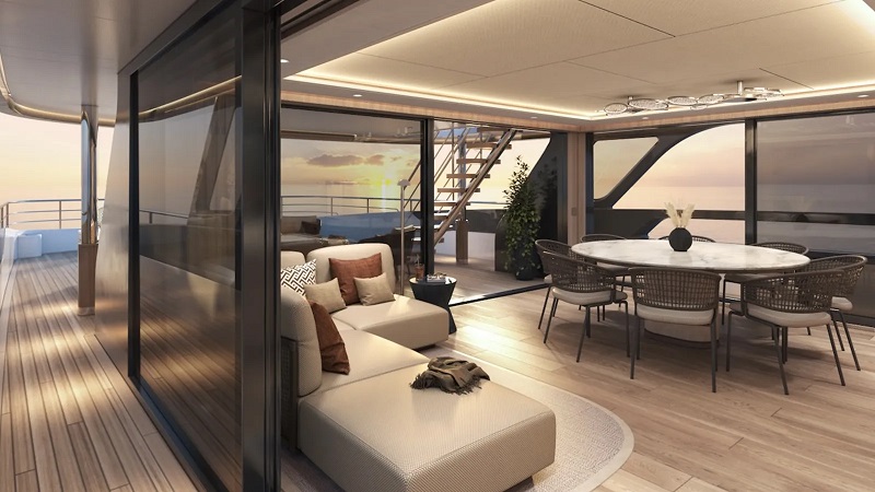 First interior look at 35m custom Van der Valk superyacht Project Samba