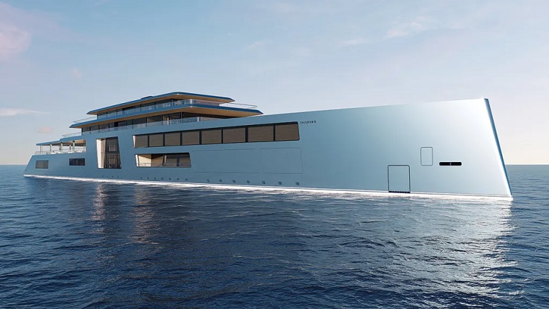 This New 454-Foot Gigayacht Concept Comes With a Bonkers Underwater Lounge