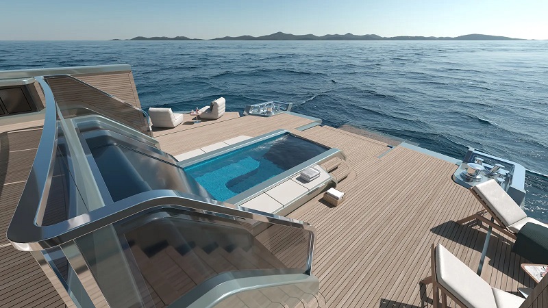 Adeo Yacht Design reveals 52m concept with underwater lounge