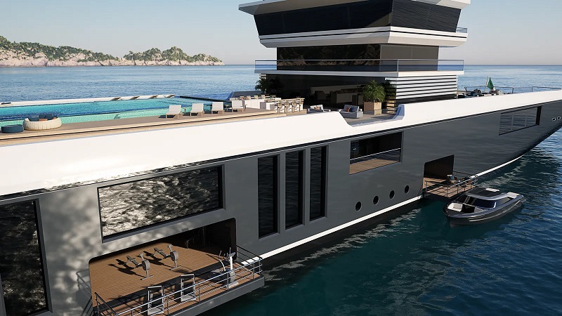 Oceanco and Mario Biferali collaborate on 150m yacht conversion concept