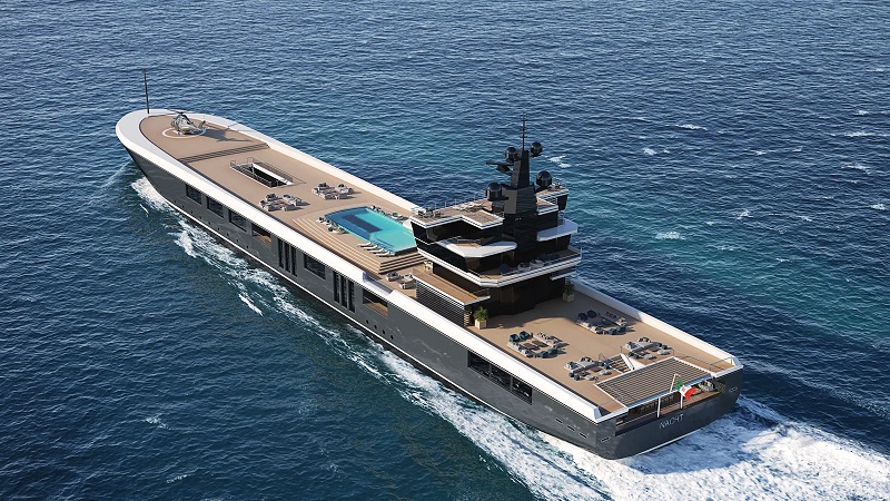 Oceanco and Mario Biferali collaborate on 150m yacht conversion concept