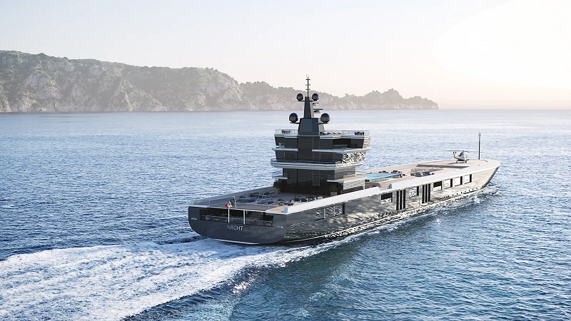 Oceanco and Mario Biferali collaborate on 150m yacht conversion concept