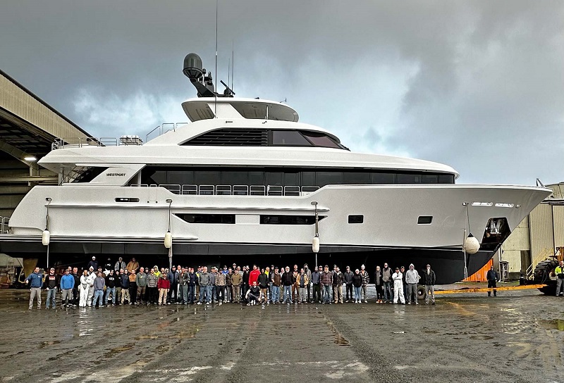 35m Westport 117 Launched by Westport Yachts