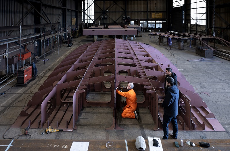 Heesen Announces Keel Laying of YN 21350 Project Grace