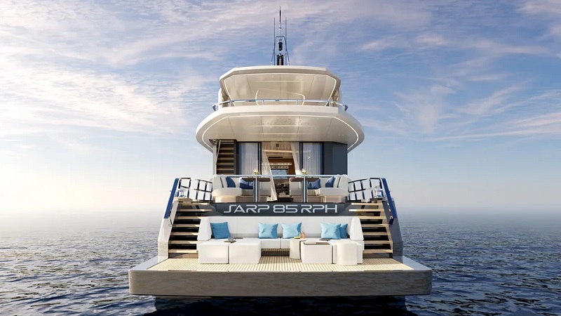 First interior renderings of Sarp Yachts XSR 85 RPH motor yacht revealed