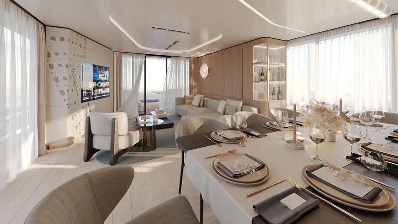 First interior renderings of Sarp Yachts XSR 85 RPH motor yacht revealed