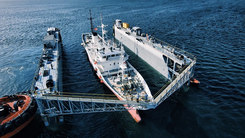 67m Azumi relaunched following conversion from fishing vessel to superyacht