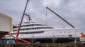 Secretive 78m Lürssen superyacht Ace 21 spotted outside shed
