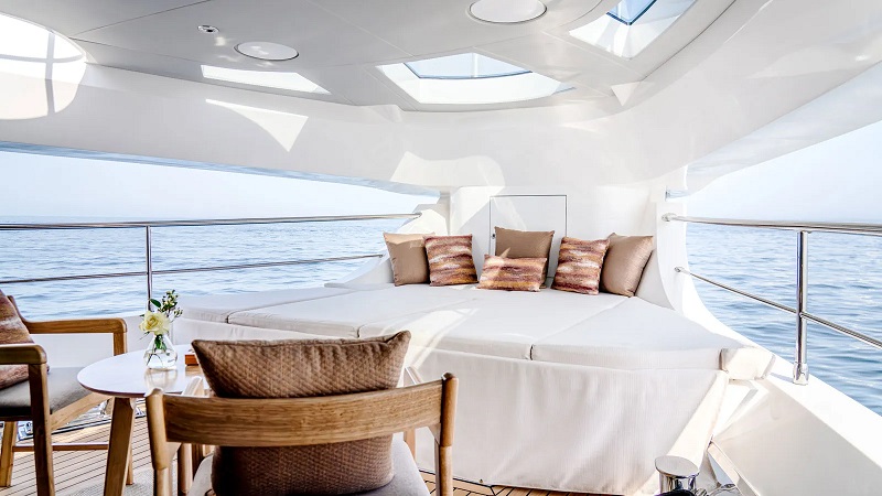 First look inside Gulf Craft's 32m Majesty 100 Terrace yacht