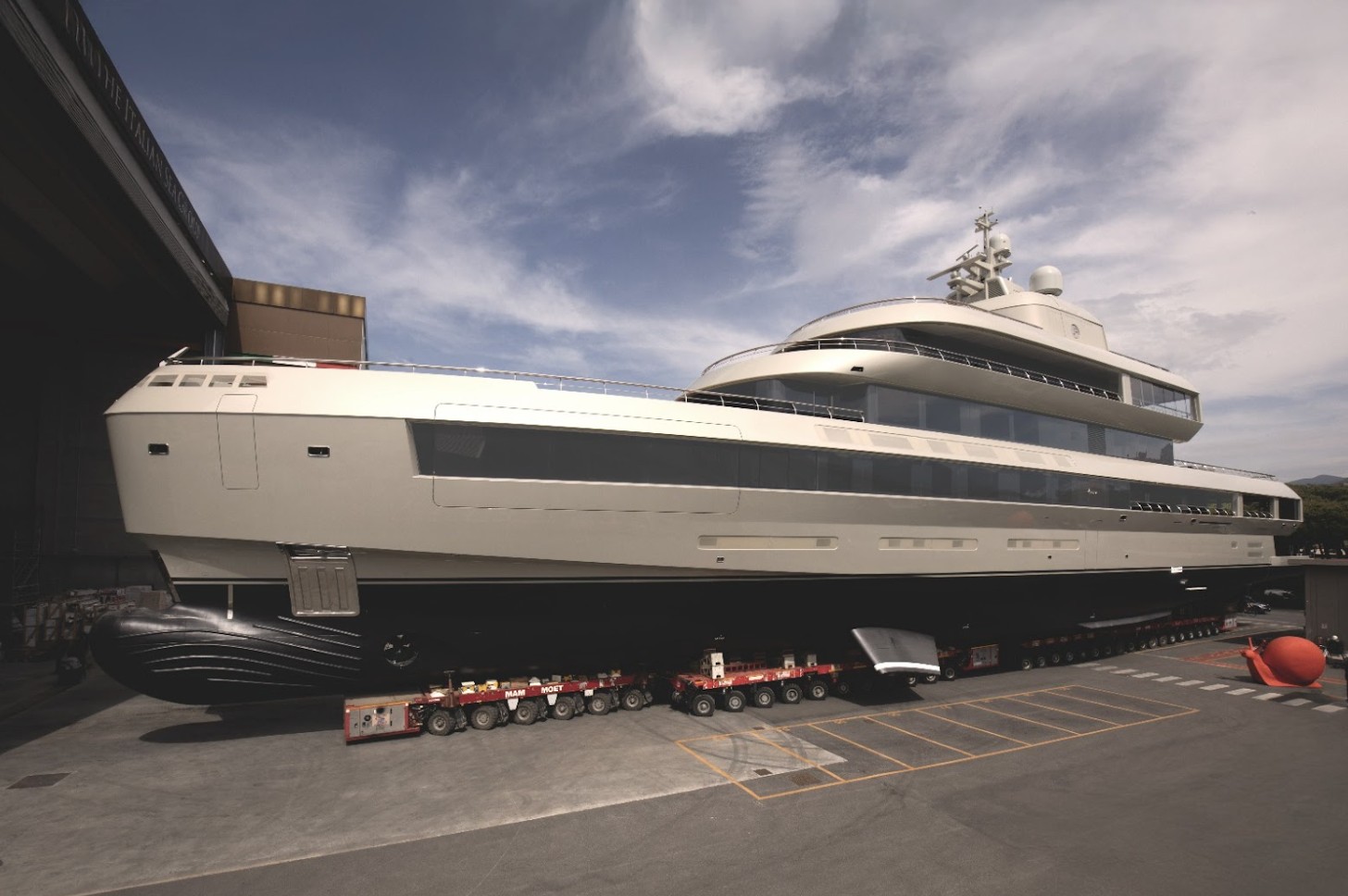 72m Admiral Armani Megayacht Launched by TISG