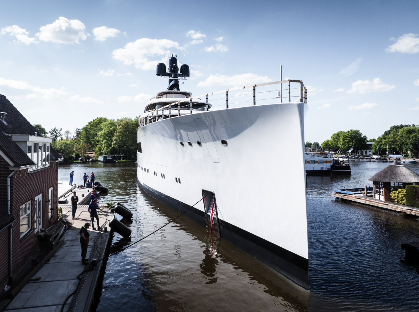 Feadship Launches 100m Project 824 from Kaag Facility